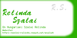 relinda szalai business card